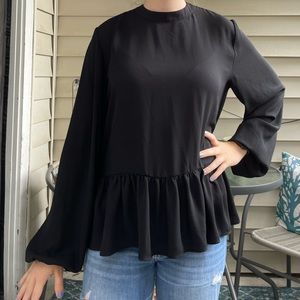 LOFT Black Blouse